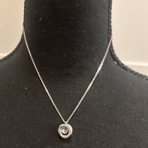 Swarovski's Generation Crystal necklace
Blue Rhodium